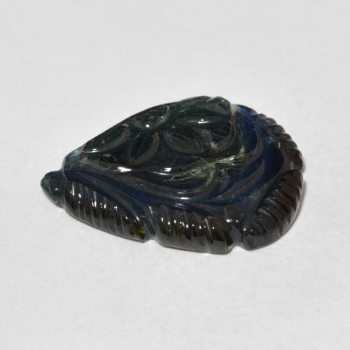 Tourmaline Gemstone in 20.5 x 16.1 mm Size for Sale, Tourmaline Stone in Blue-Green Color