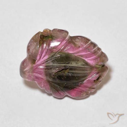 4.27 carat Carved Flower Tourmaline Gemstone