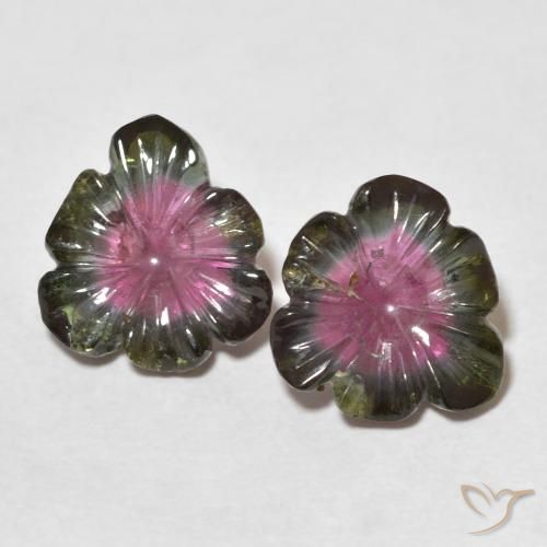 8.69 ct Loose Carved Tourmaline, 12.5 x 11.3 mm From Mozambique, Photo A