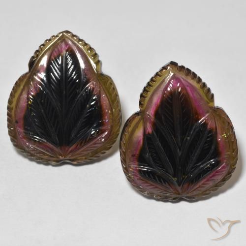 57.06 ct Loose Carved Tourmaline, 25.6 x 21.7 mm From Mozambique, Photo A