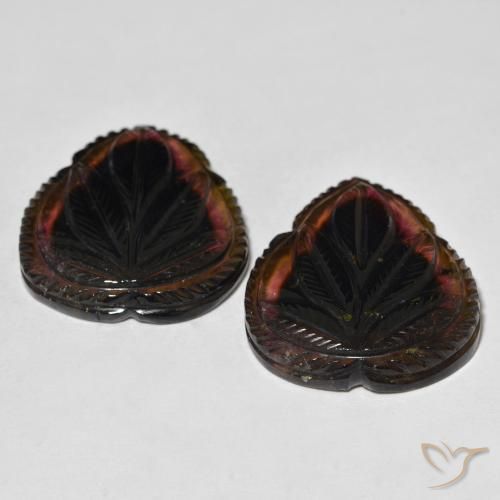 Tourmaline Gemstones in 25.6 x 21.7 mm Size for Sale, Tourmaline Stones in Multicolor Color