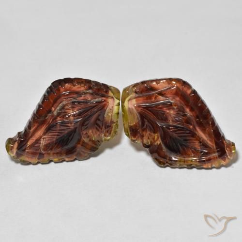 36.19 ct Loose Carved Tourmaline, 27.8 x 17.5 mm From Mozambique, Photo A