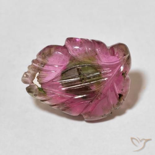 4.24ct Natural Multicolor Tourmaline, Flower Cut, Transparent