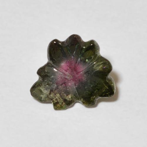 1.00ct Natural Watermelon Tourmaline, Flower Cut, Transparent