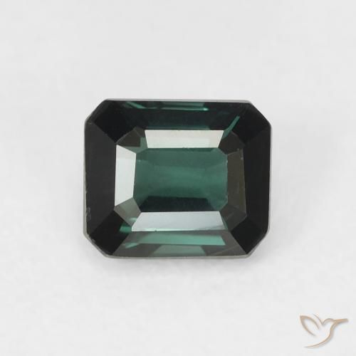 0.81ct Natural Cool Forest Green Tourmaline, Emerald Cut, VVS-VS