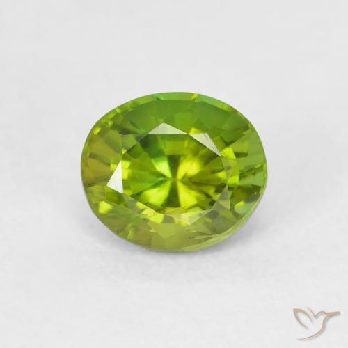 0.73ct Natural Lively Green Tourmaline, Oval, VVS-VS