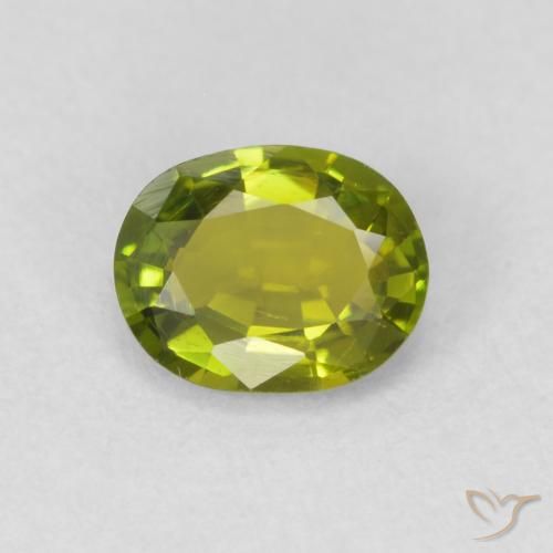 0.58ct Natural Lively Green Tourmaline, Oval, VS