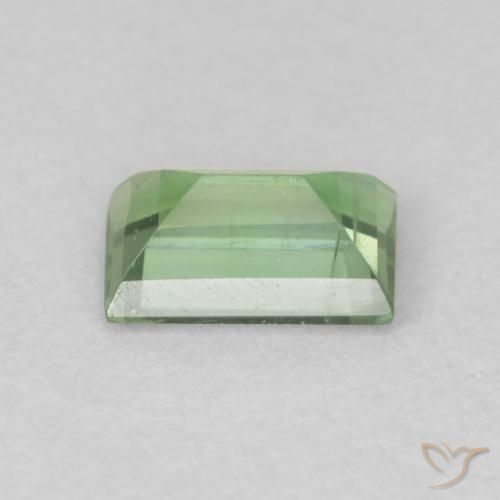 Tourmaline Gemstone in 6.4 x 4.1 mm Size for Sale, Tourmaline Stone in Light Forest Green Color