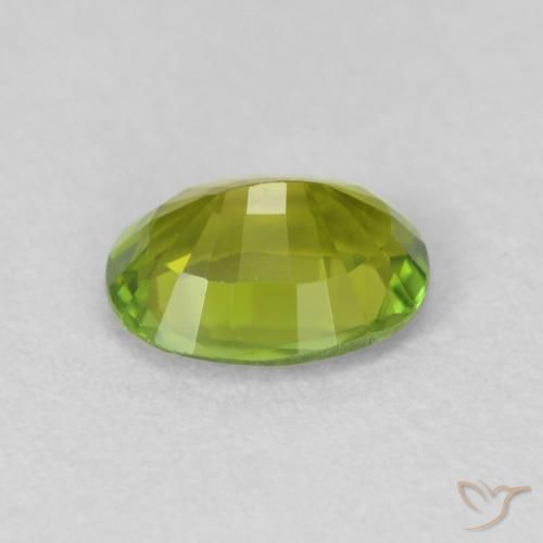 Tourmaline Gemstone in 6.5 x 5.1 mm Size for Sale, Tourmaline Stone in Lively Green Color