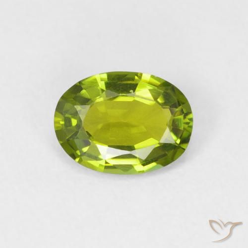 0.71 ct Loose Green Tourmaline, 7.1 x 5.3 mm Oval Cut From Mozambique, Photo A