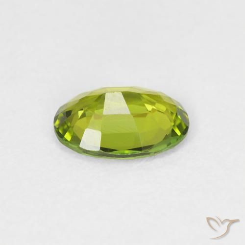 Tourmaline Gemstone in 7.1 x 5.3 mm Size for Sale, Tourmaline Stone in Lively Green Color
