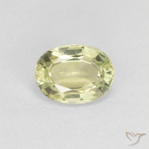 0.81 ct Loose Green Tourmaline, 6.7 x 5 mm Oval Cut From Mozambique, Photo A