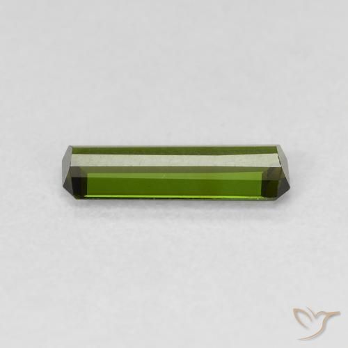 Tourmaline Gemstone in 10.6 x 3.7 mm Size for Sale, Tourmaline Stone in Seaweed Green Color