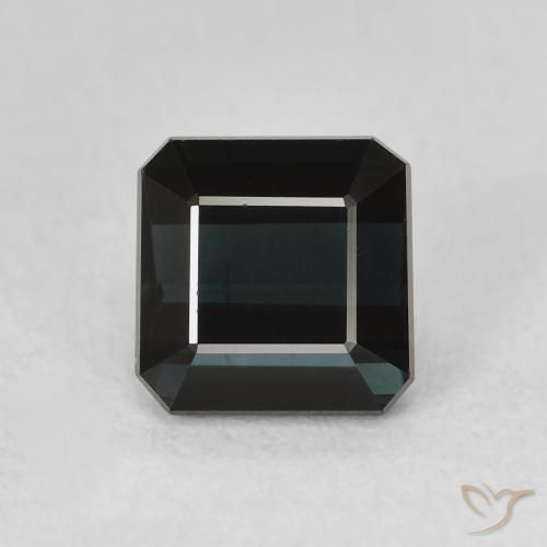 1.81ct Natural Dark Blue Tourmaline, Emerald Cut, VVS-VS