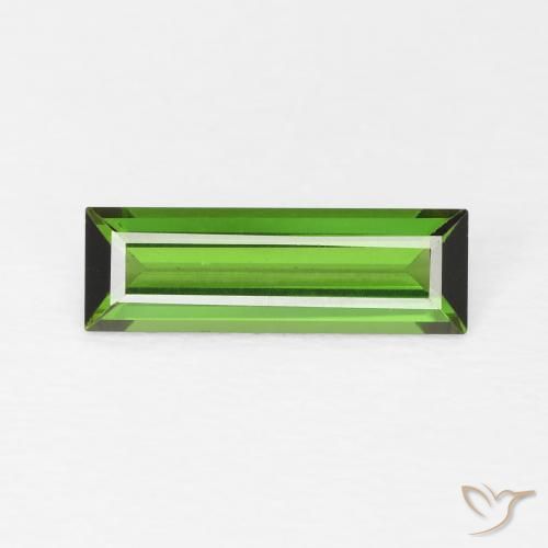 0.86ct Natural Forest Green Tourmaline, Baguette, VVS