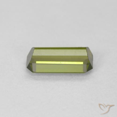 Tourmaline Gemstone in 7.7 x 3.8 mm Size for Sale, Tourmaline Stone in Forest Green Color