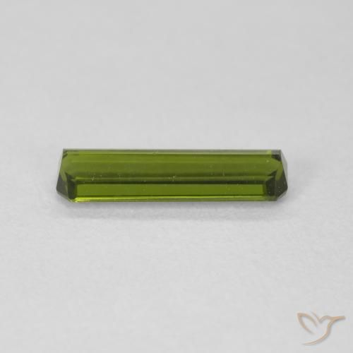 Tourmaline Gemstone in 10.9 x 3.2 mm Size for Sale, Tourmaline Stone in Earthy Green Color