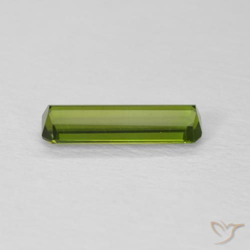 Tourmaline Gemstone in 10.7 x 3.4 mm Size for Sale, Tourmaline Stone in Forest Green Color