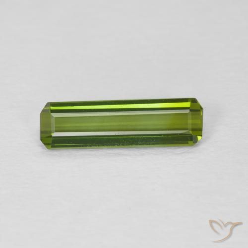 1.01ct Natural Earthy Green Tourmaline, Emerald Cut, VVS