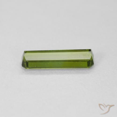 Tourmaline Gemstone in 10.3 x 3.4 mm Size for Sale, Tourmaline Stone in Medium Green Color