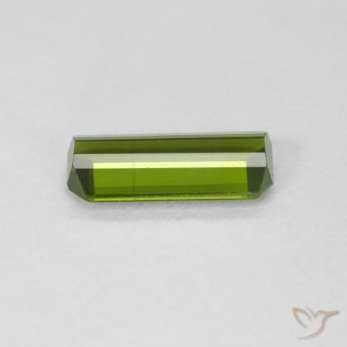 Tourmaline Gemstone in 9.8 x 4.3 mm Size for Sale, Tourmaline Stone in Deep Green Color