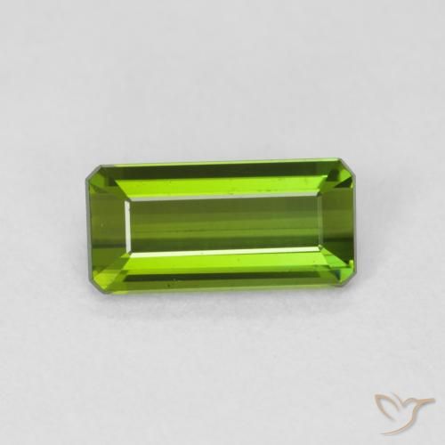 1.07ct Natural Forest Green Tourmaline, Emerald Cut, VVS