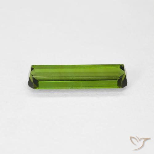Tourmaline Gemstone in 11.3 x 3.7 mm Size for Sale, Tourmaline Stone in Deep Green Color