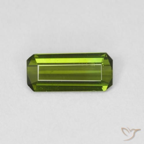 0.78ct Natural Forest Green Tourmaline, Emerald Cut, VVS-VS