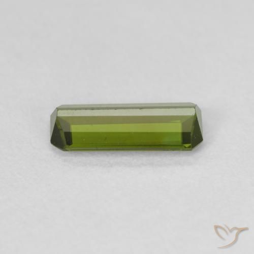 Tourmaline Gemstone in 8.9 x 4.1 mm Size for Sale, Tourmaline Stone in Forest Green Color