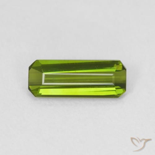 0.83ct Natural Forest Green Tourmaline, Emerald Cut, VVS-VS