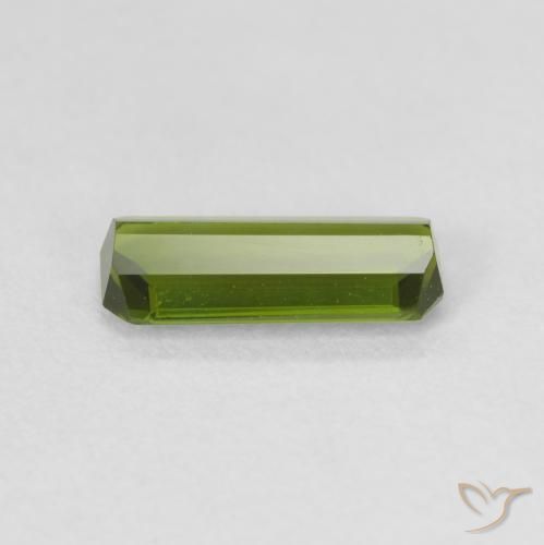 Tourmaline Gemstone in 9.4 x 3.7 mm Size for Sale, Tourmaline Stone in Forest Green Color