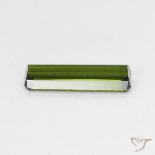 Tourmaline Gemstone in 12.6 x 3.7 mm Size for Sale, Tourmaline Stone in Forest Green Color