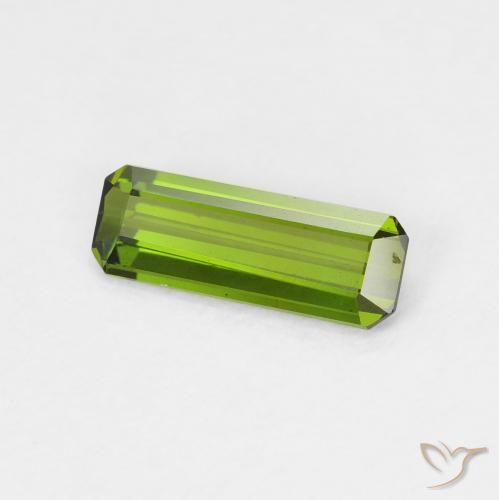0.67 ct Green Tourmaline Stone, Natural Tourmaline in Octagon Step Cut Shape for Sale