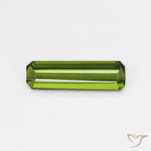 0.74ct Natural Deep Green Tourmaline, Emerald Cut, VVS-VS