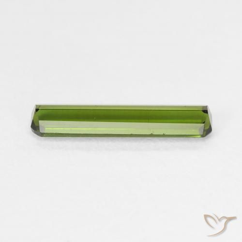 Tourmaline Gemstone in 13.7 x 3.1 mm Size for Sale, Tourmaline Stone in Deep Green Color
