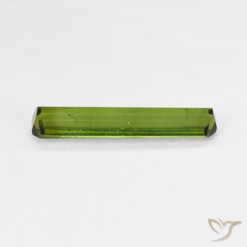 Tourmaline Gemstone in 13.4 x 3 mm Size for Sale, Tourmaline Stone in Medium Green Color