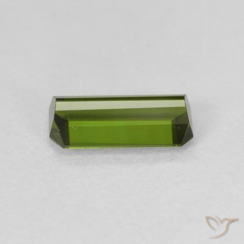 Tourmaline Gemstone in 8.6 x 4.3 mm Size for Sale, Tourmaline Stone in Warm Green Color