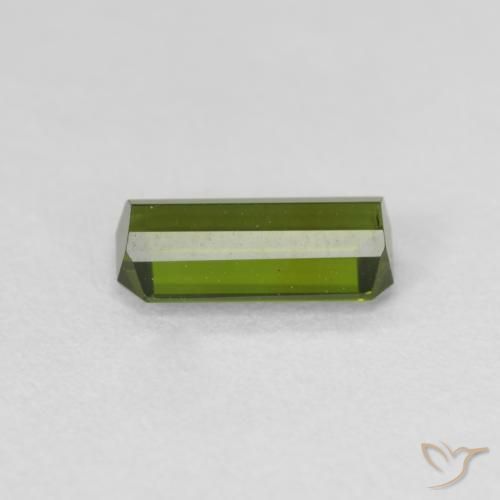 Tourmaline Gemstone in 8.2 x 4.1 mm Size for Sale, Tourmaline Stone in Forest Green Color