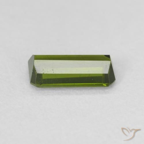 Tourmaline Gemstone in 7.7 x 4.1 mm Size for Sale, Tourmaline Stone in Forest Green Color
