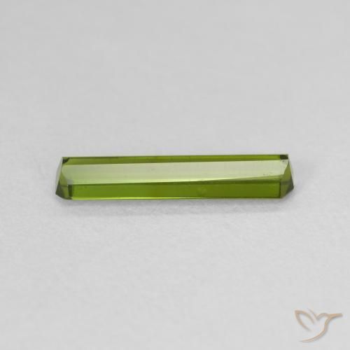 Tourmaline Gemstone in 12.9 x 3.1 mm Size for Sale, Tourmaline Stone in Medium Green Color