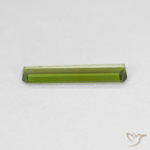 Tourmaline Gemstone in 14.6 x 3.4 mm Size for Sale, Tourmaline Stone in Yellowish Green Color
