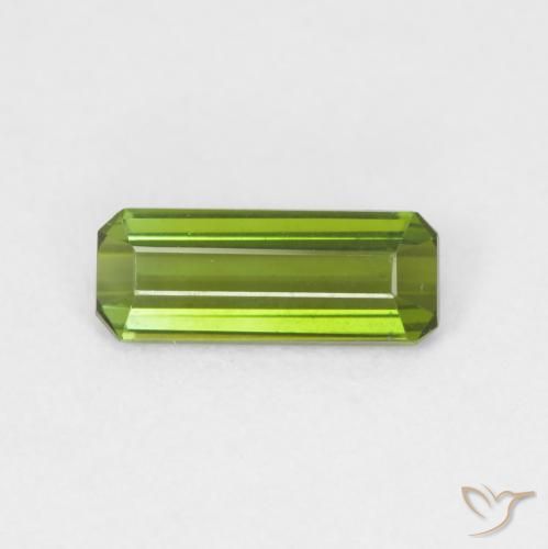 0.70ct Natural Deep Green Tourmaline, Emerald Cut, VVS