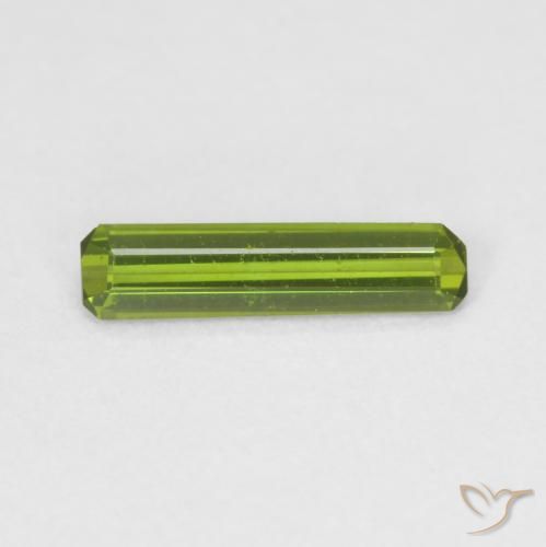 0.50ct Natural Medium Green Tourmaline, Emerald Cut, VVS