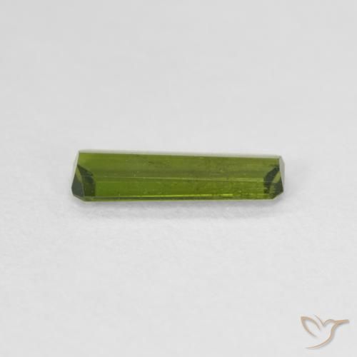 Tourmaline Gemstone in 10.4 x 3.5 mm Size for Sale, Tourmaline Stone in Medium Green Color