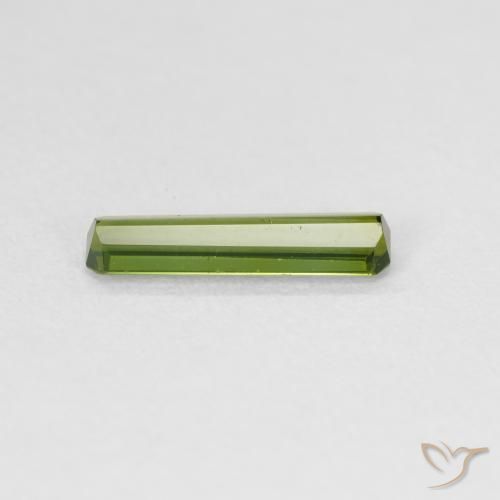 Tourmaline Gemstone in 11.3 x 3 mm Size for Sale, Tourmaline Stone in Forest Green Color