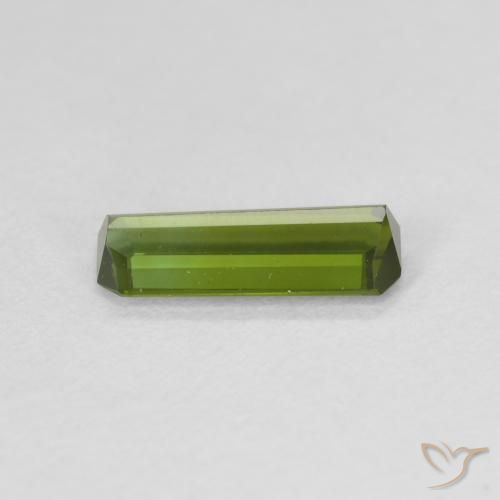 Tourmaline Gemstone in 10.3 x 3.9 mm Size for Sale, Tourmaline Stone in Deep Green Color