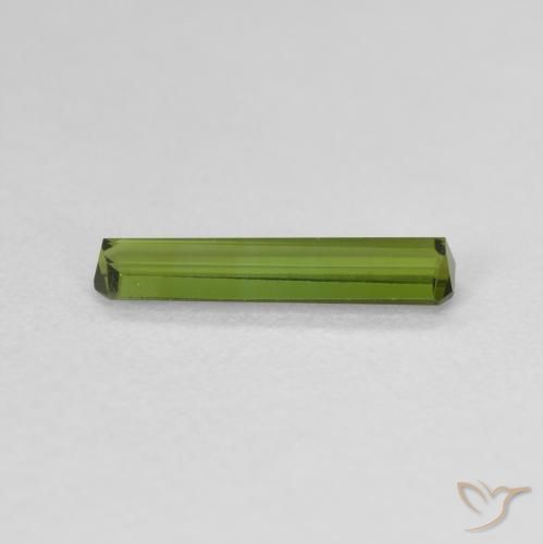 Tourmaline Gemstone in 12.6 x 3.1 mm Size for Sale, Tourmaline Stone in Medium Green Color