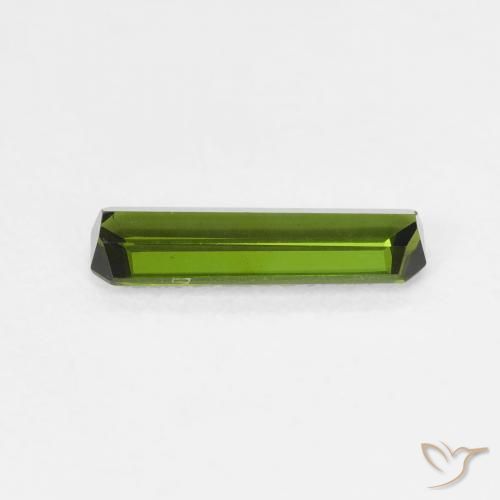 Tourmaline Gemstone in 11 x 3.4 mm Size for Sale, Tourmaline Stone in Medium Green Color
