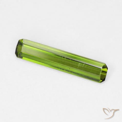 0.94 ct Green Tourmaline Stone, Natural Tourmaline in Octagon Step Cut Shape for Sale
