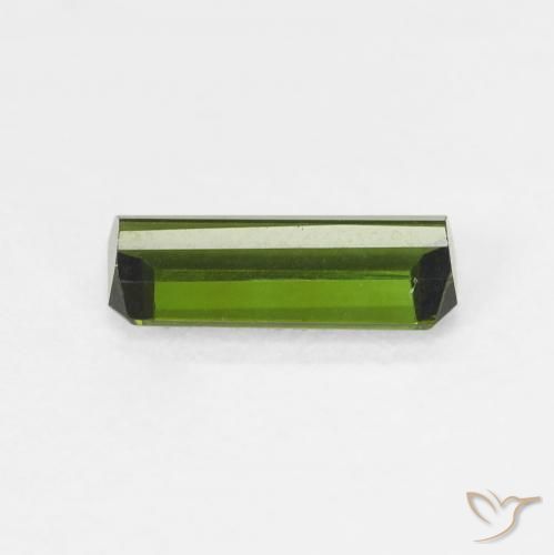 Tourmaline Gemstone in 9.8 x 4.3 mm Size for Sale, Tourmaline Stone in Medium Green Color